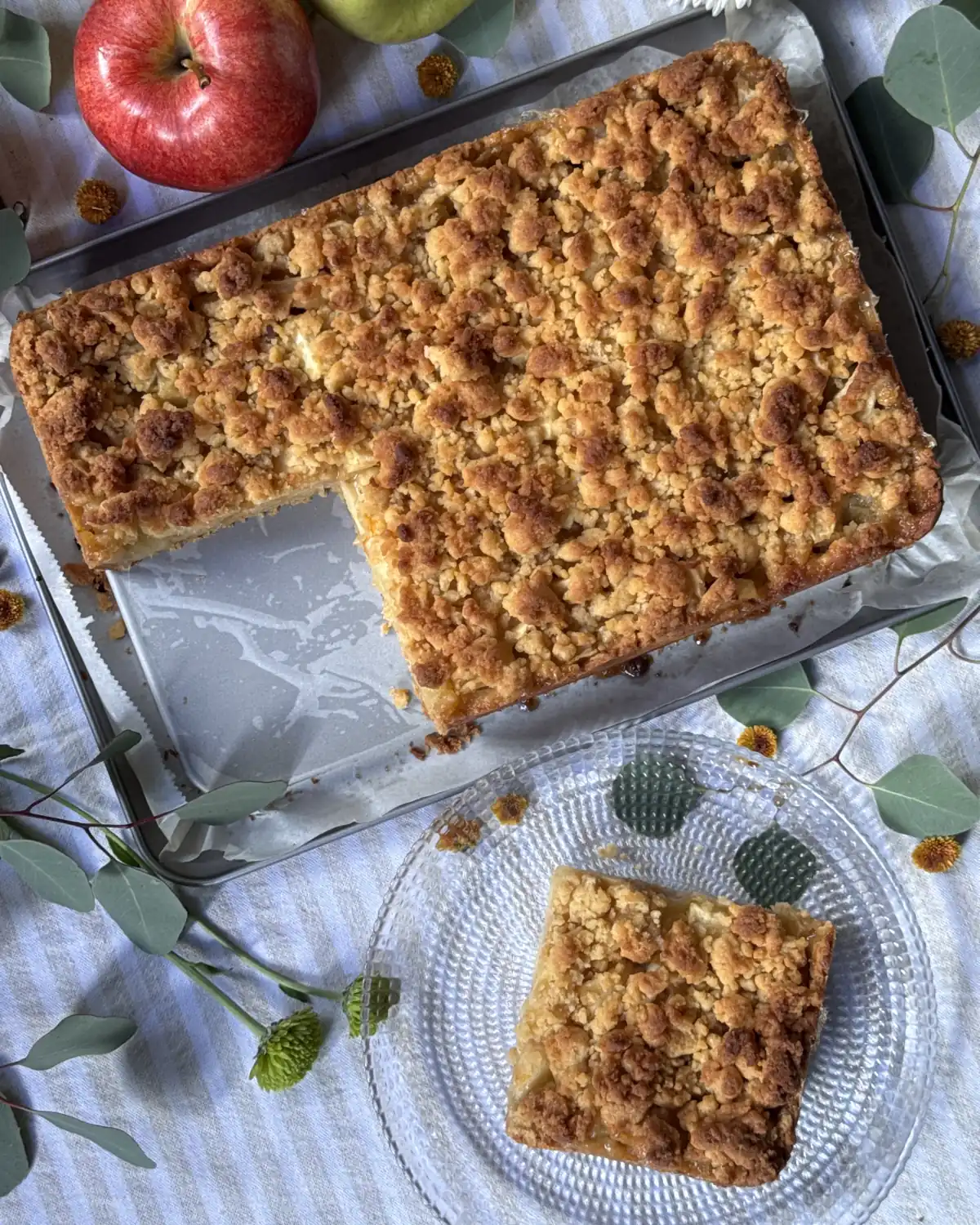 romisbakes receta Crumble de manzana