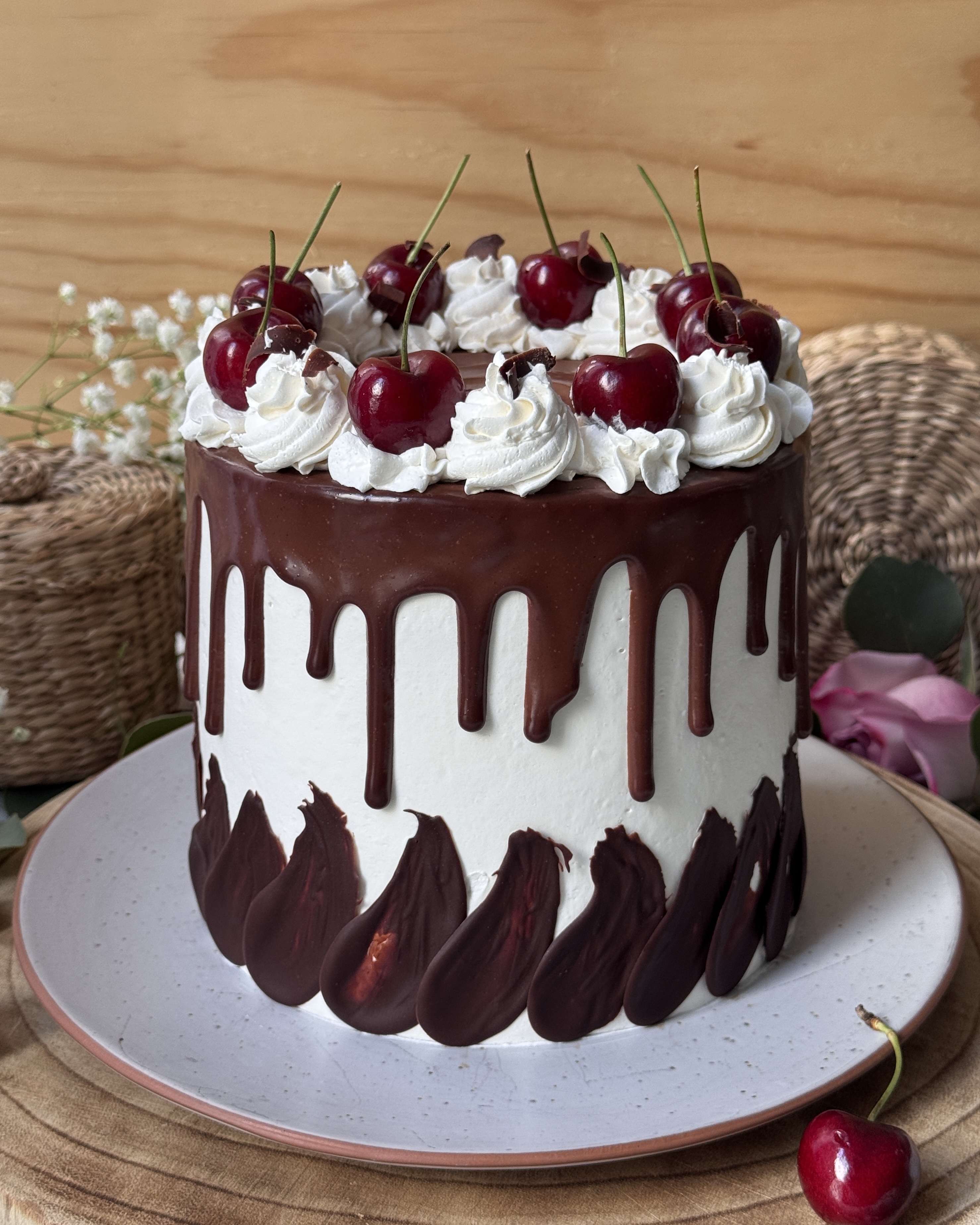 romisbakes recipe Black forest cake