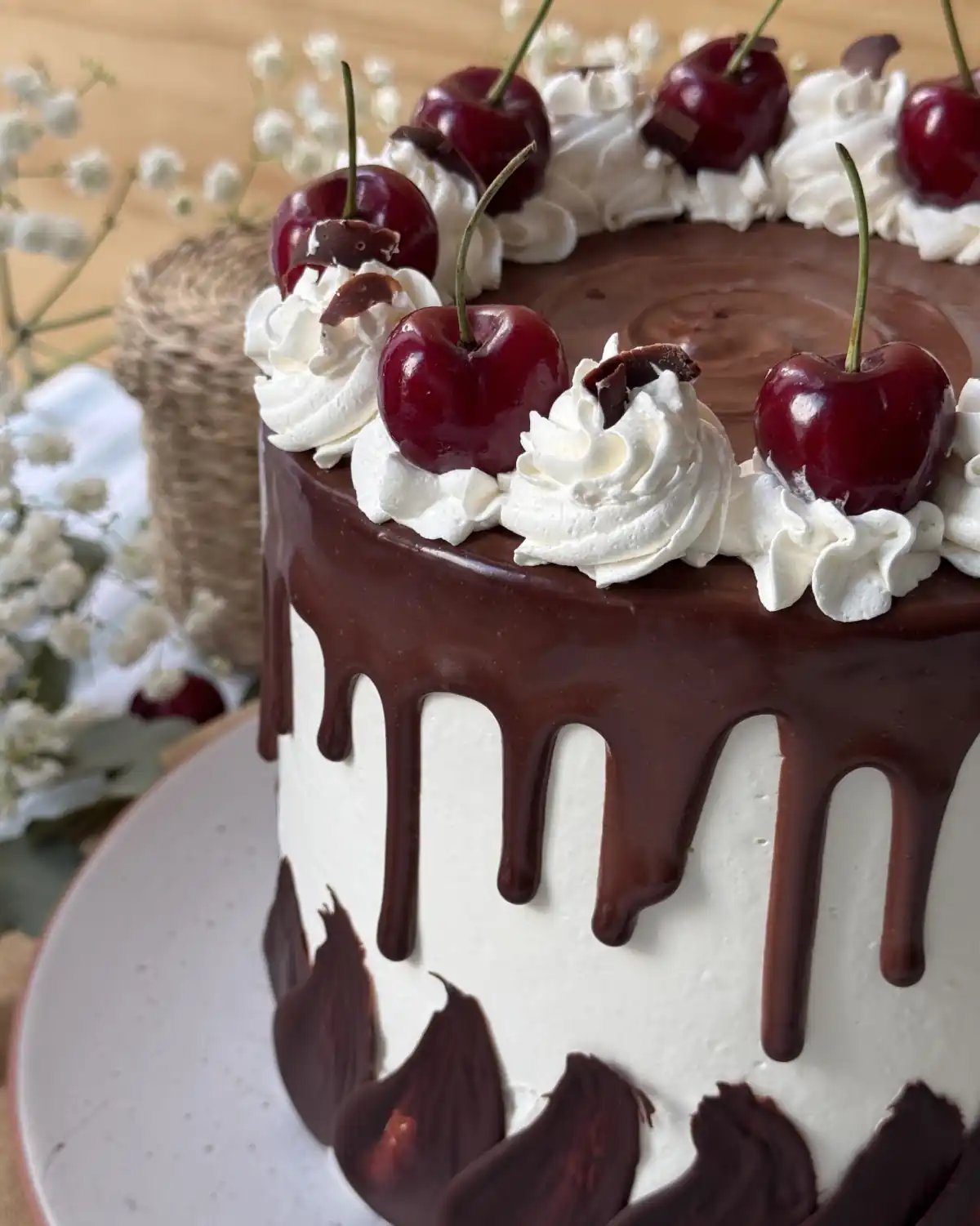 romisbakes recipe Black forest cake