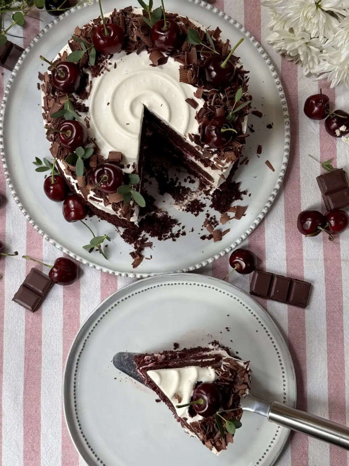 romisbakes recipe Black forest cake
