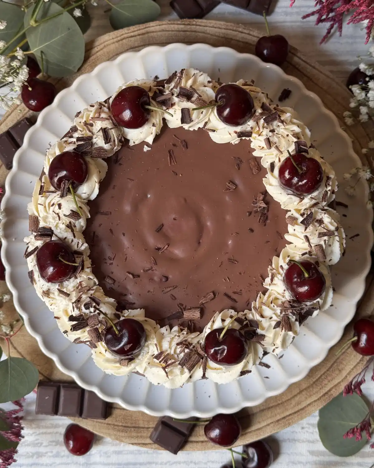 romisbakes receta Cheesecake Selva Negra sin horno