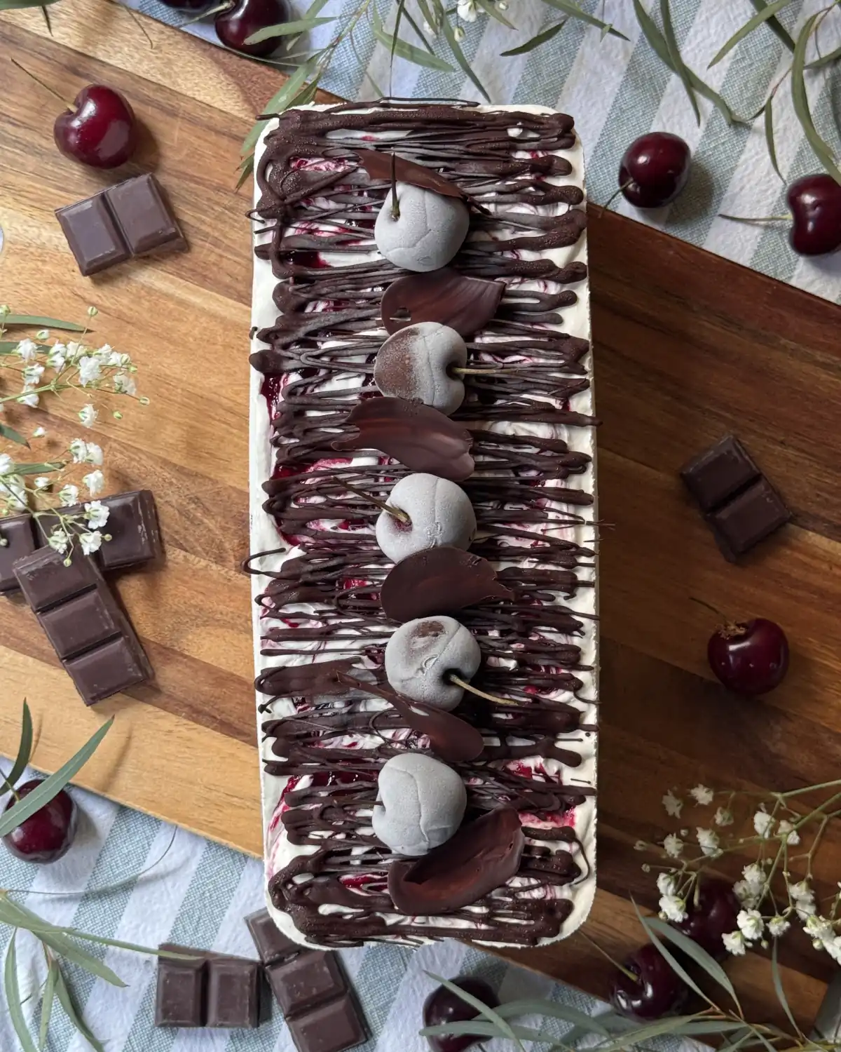 romisbakes receta Black Forest Viennetta (Comtessa)