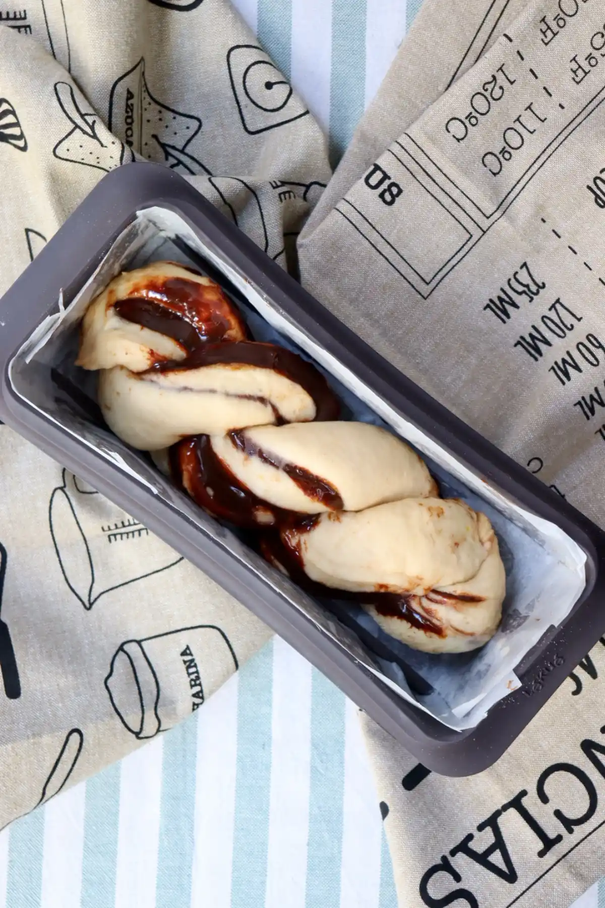 romisbakes receta Trenza de brioche con dulce de leche con chocolate