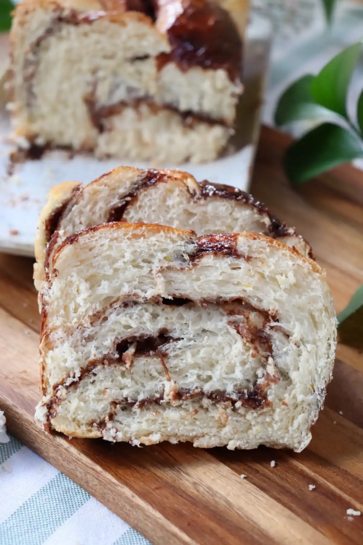 romisbakes receta Trenza de brioche con dulce de leche con chocolate