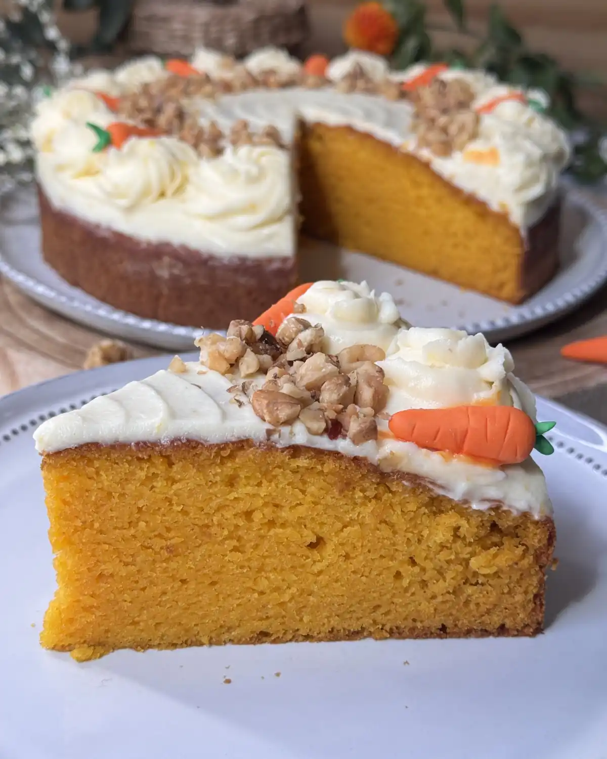 romisbakes recipe Carrot cake with cream cheese frosting