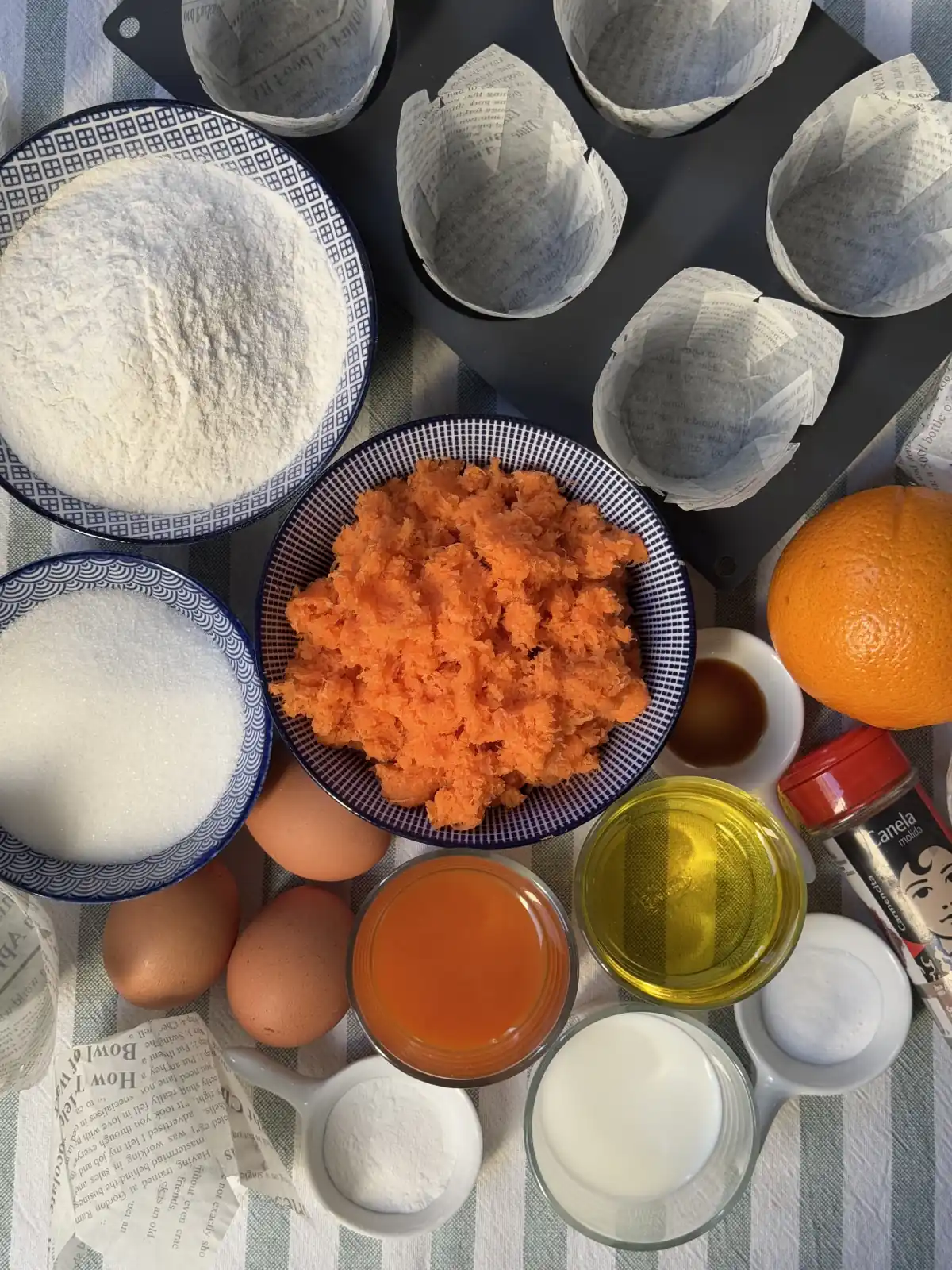 romisbakes receta Muffins de zanahoria con crumble de nueces