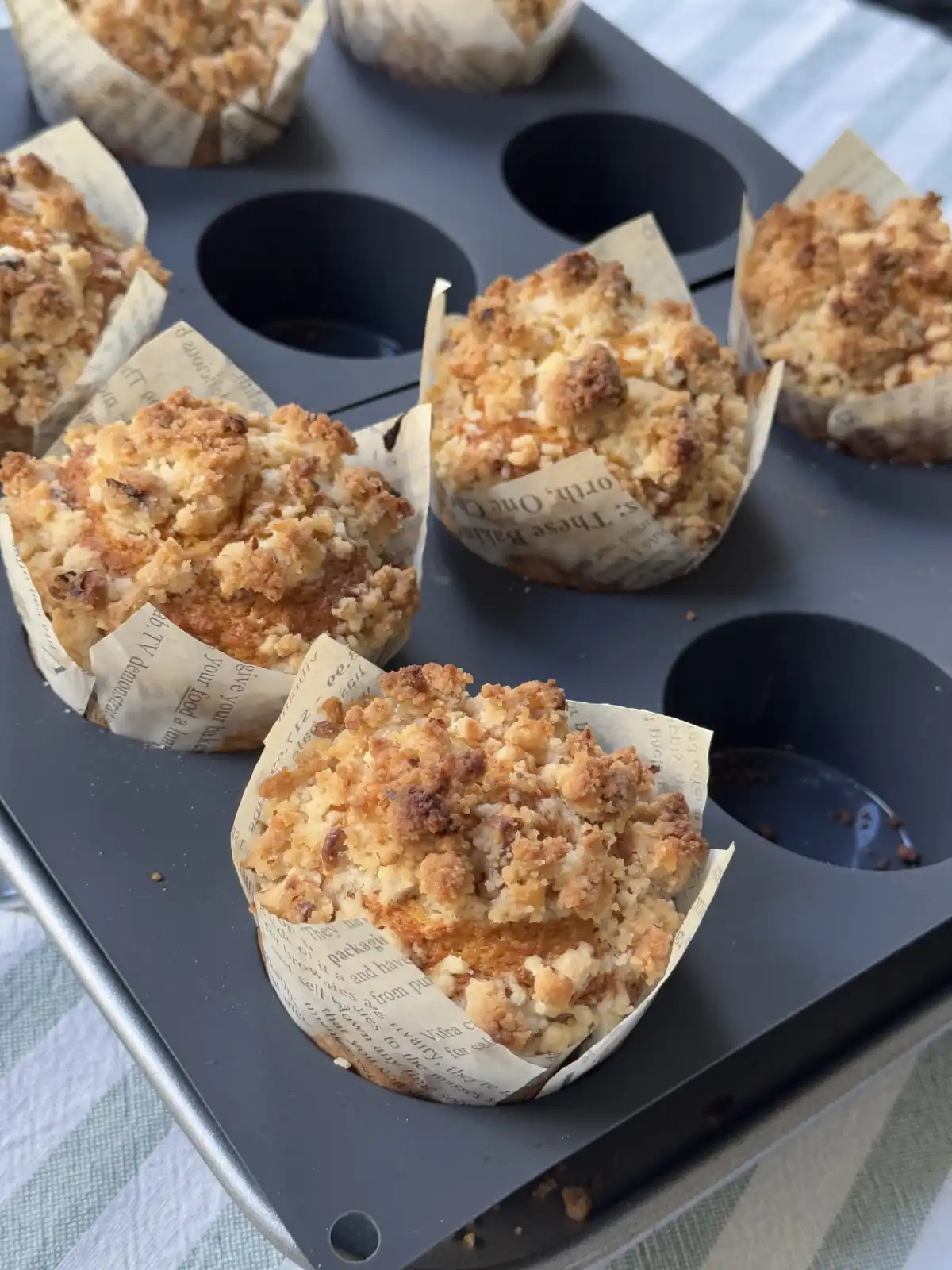 romisbakes receta Muffins de zanahoria con crumble de nueces