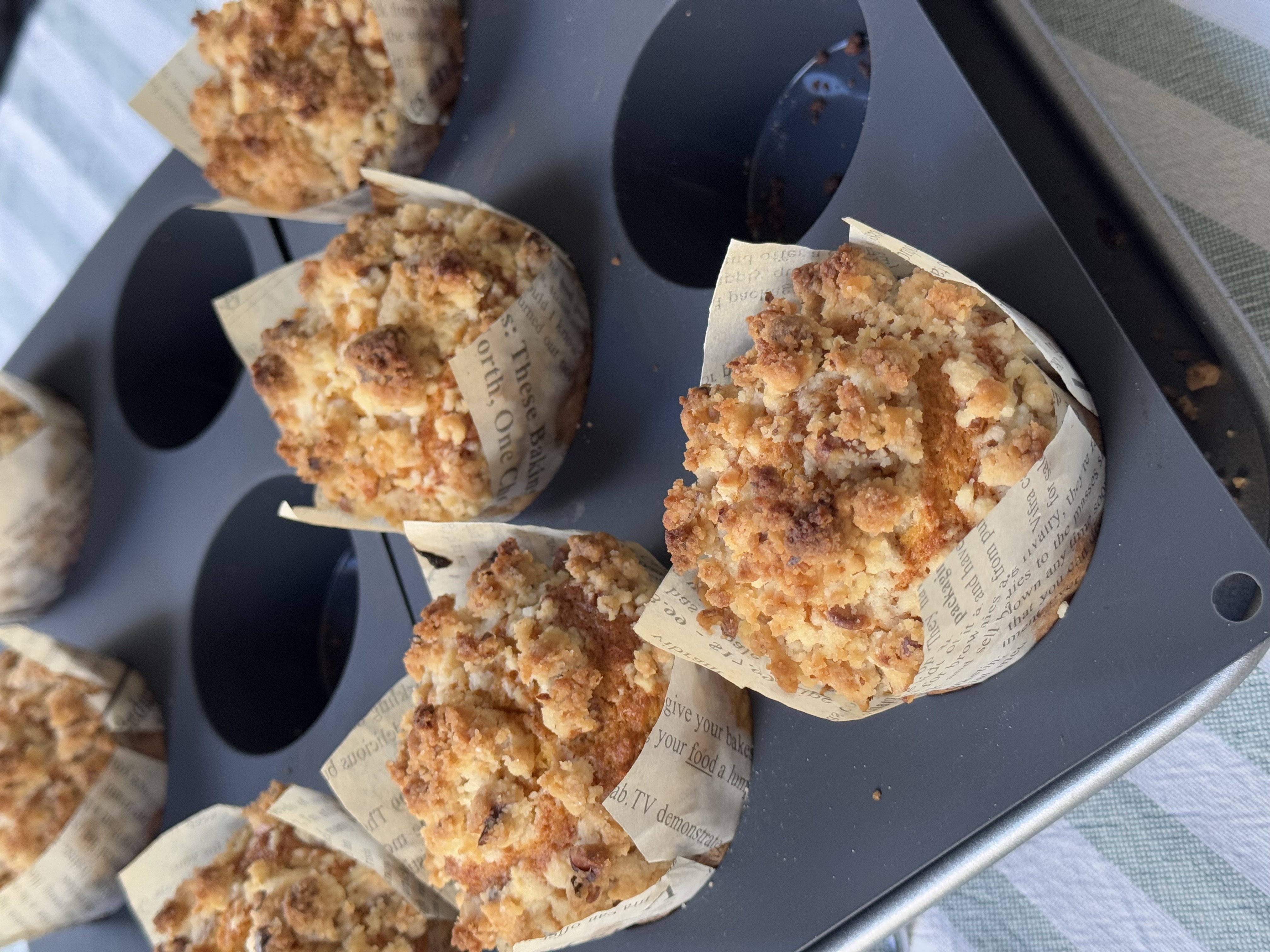 romisbakes receta Muffins de zanahoria con crumble de nueces