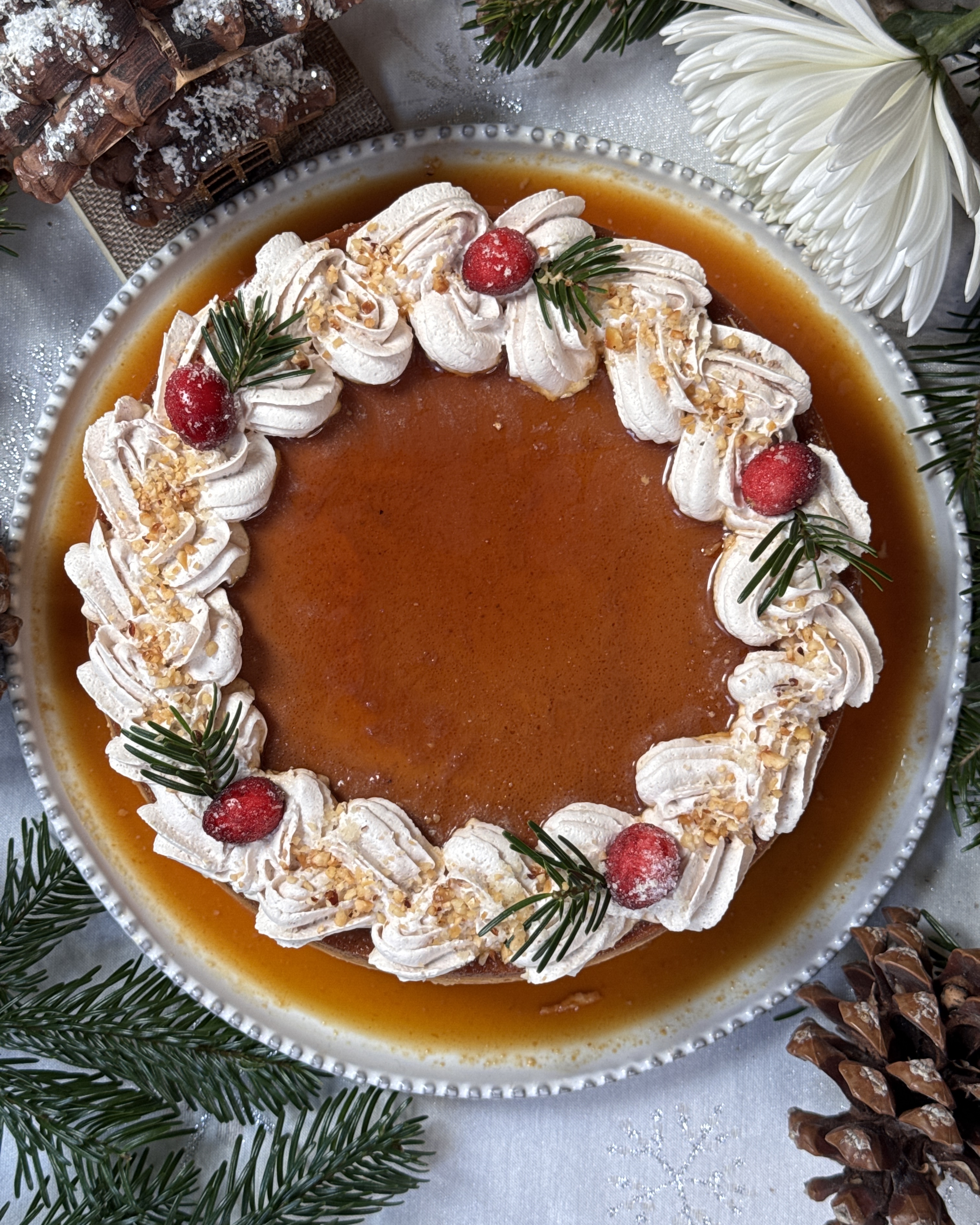 romisbakes receta Flan de queso, turrón y leche condensada