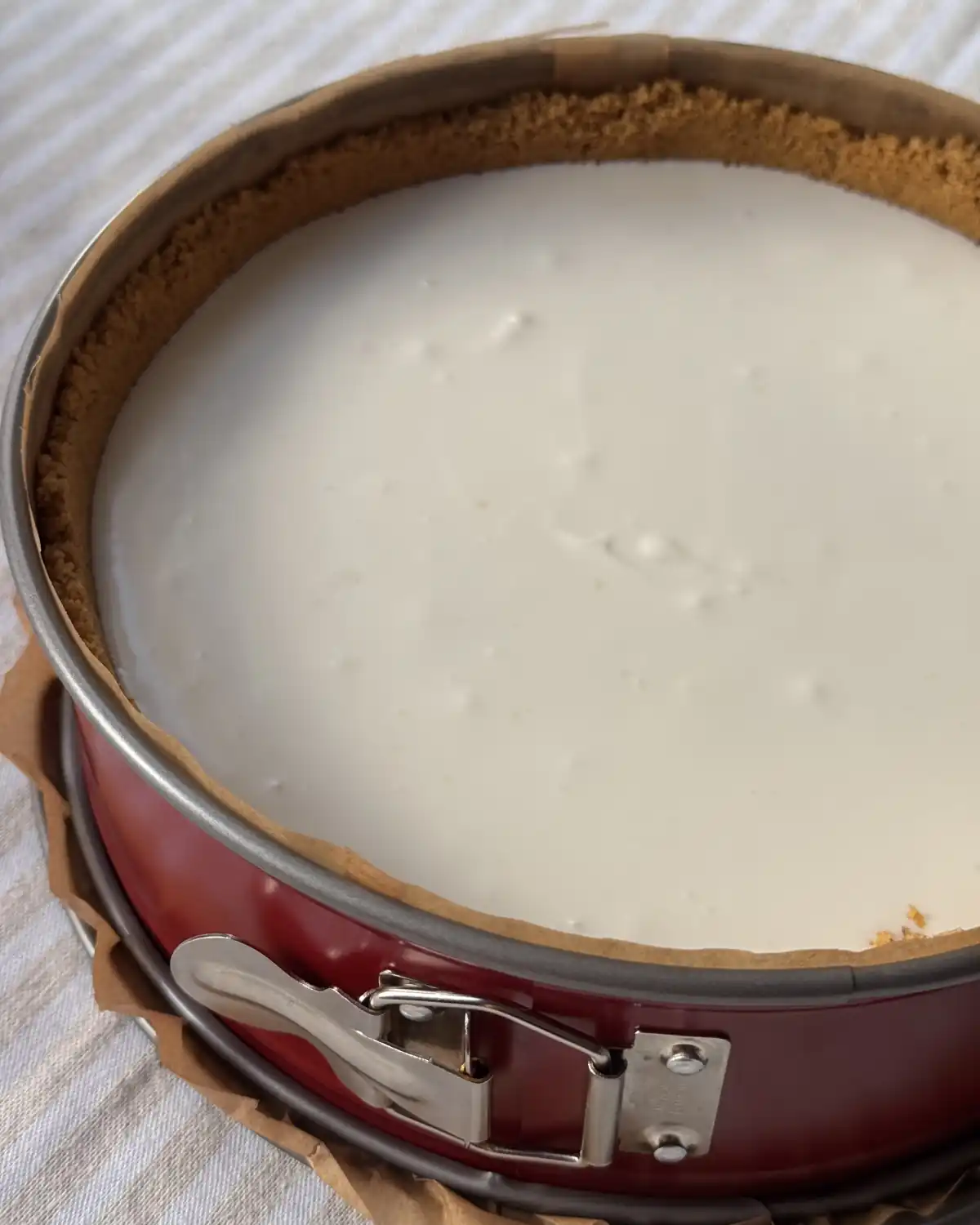 romisbakes recipe No-bake cherry, ricotta and yogurt tart