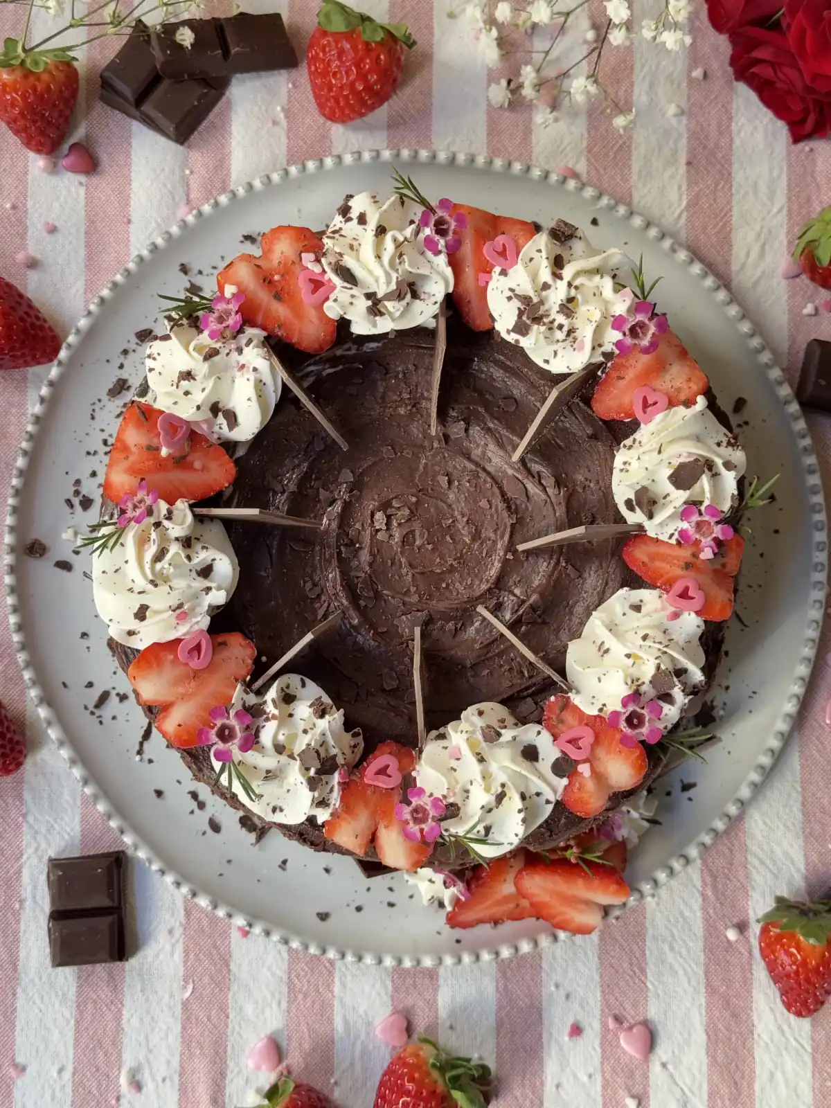 romisbakes recipe Chocolate cheesecake