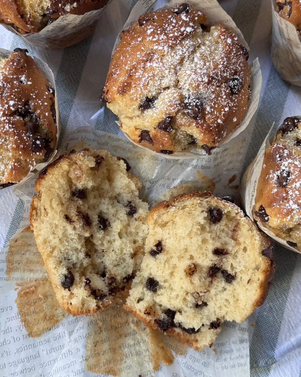 romisbakes receta Muffins con chips de chocolate