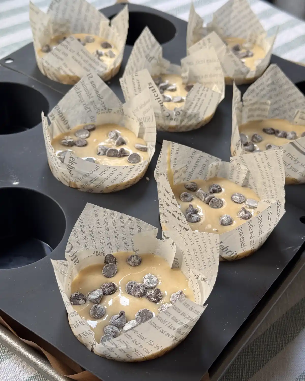 romisbakes receta Muffins con chips de chocolate