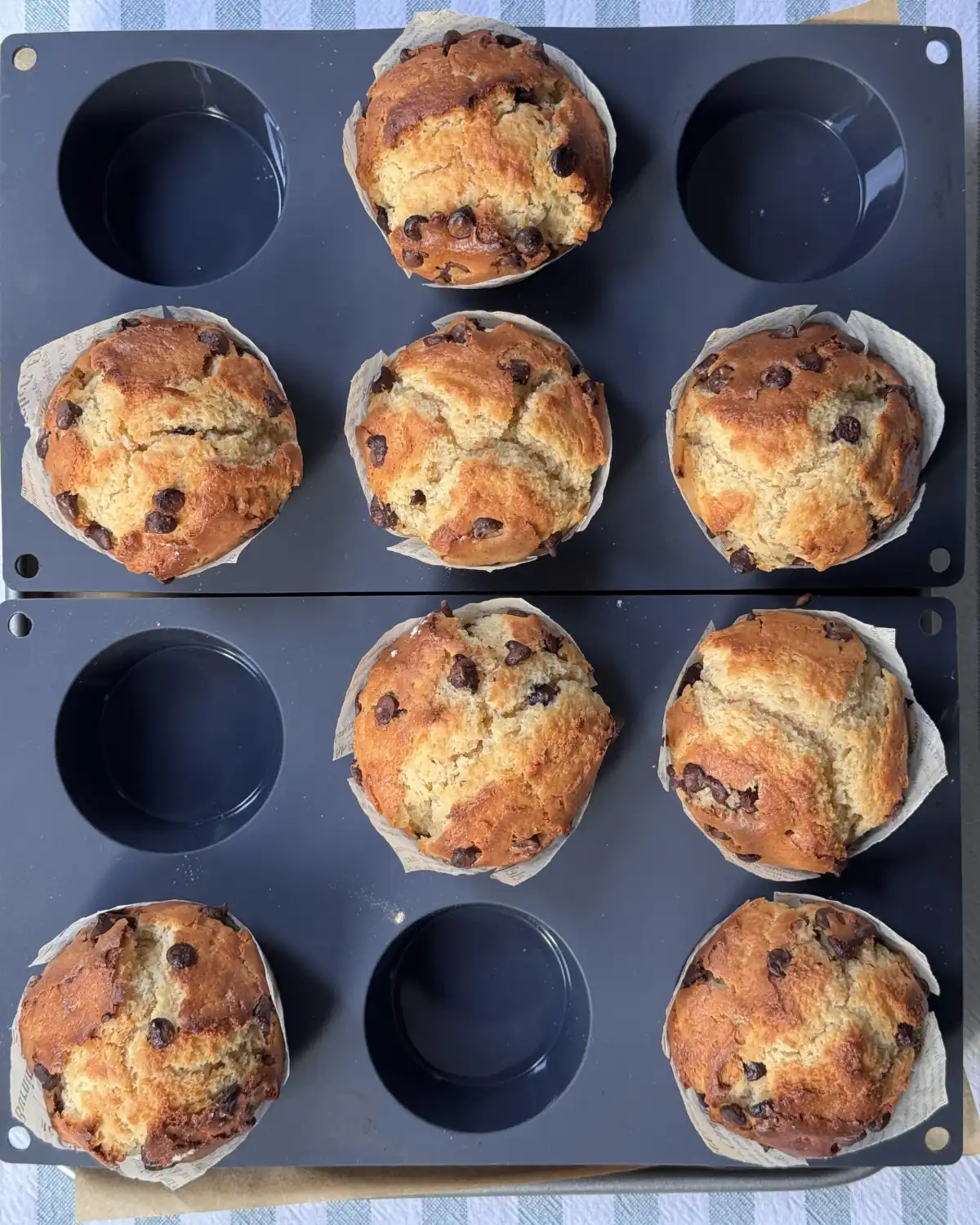 romisbakes receta Muffins con chips de chocolate