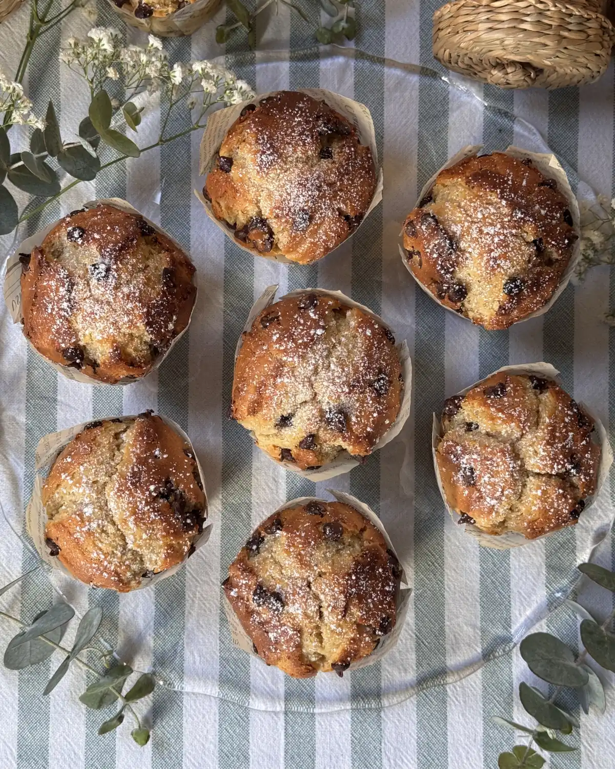 romisbakes receta Muffins con chips de chocolate
