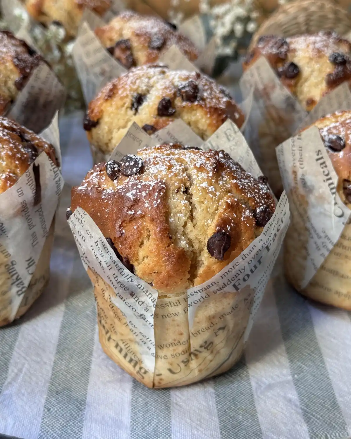 romisbakes receta Muffins con chips de chocolate