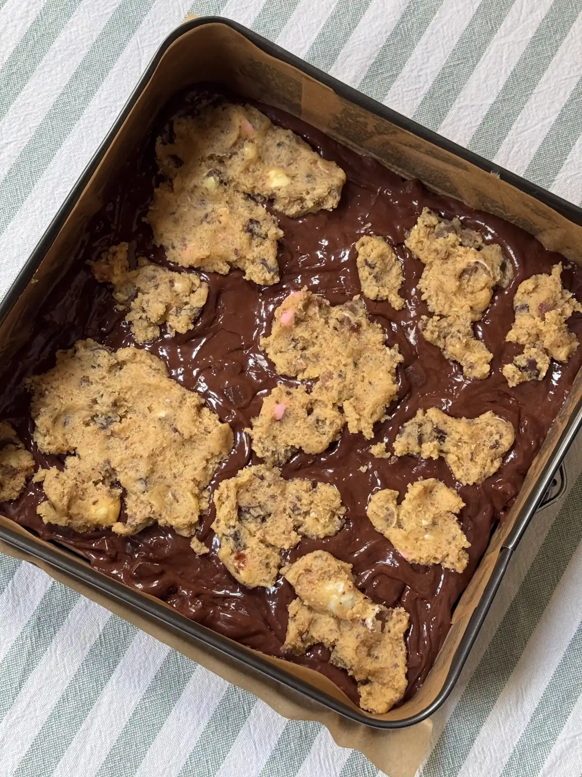 romisbakes receta Brookie de pascua