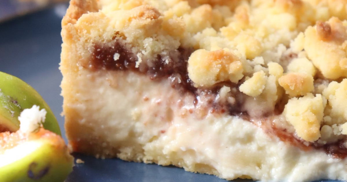 romisbakes recipe Fig and Ricotta Crumble