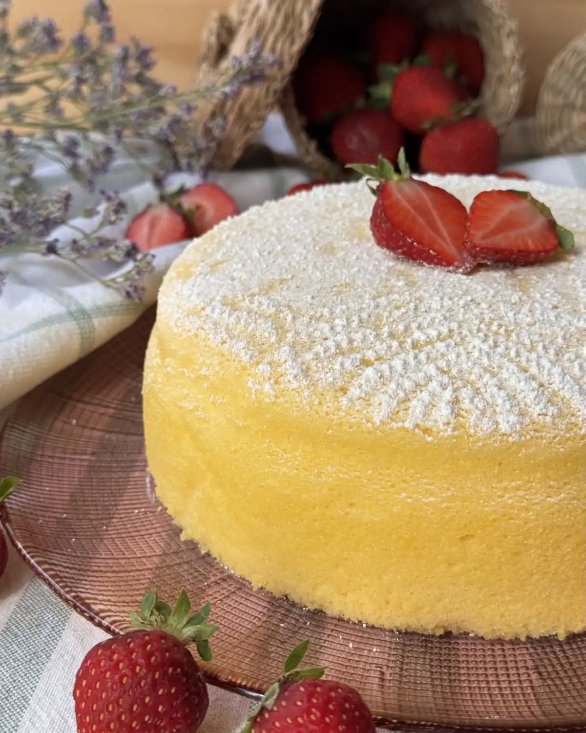 romisbakes recipe Japanese cheesecake