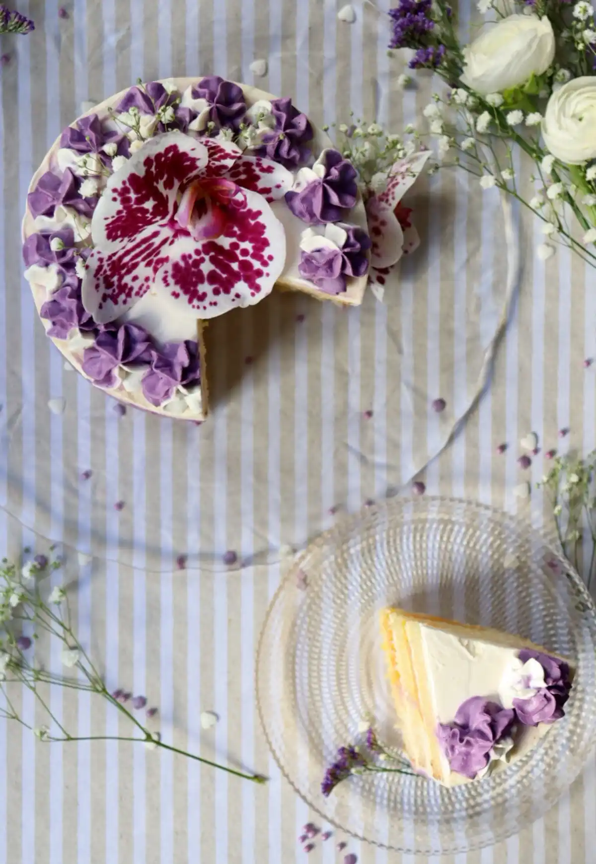 romisbakes recipe Lactose free lemon & mango cake