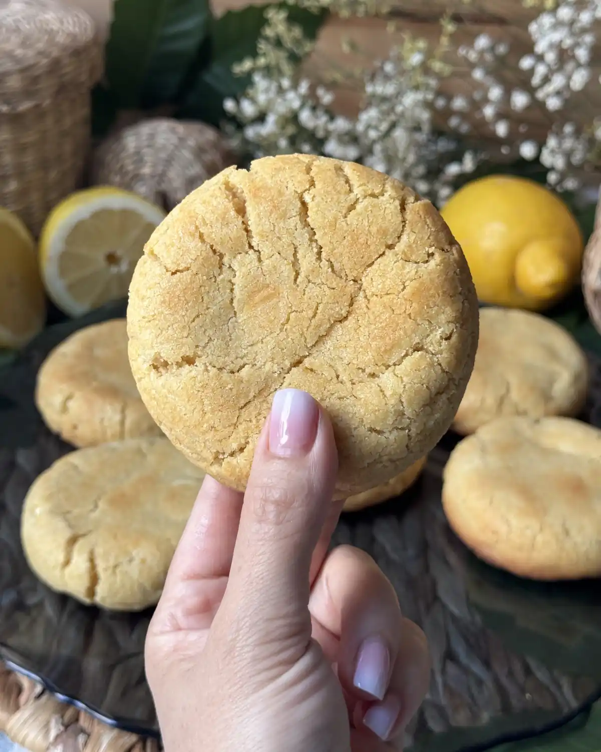 romisbakes recipe Lemon and white chocolate cookies