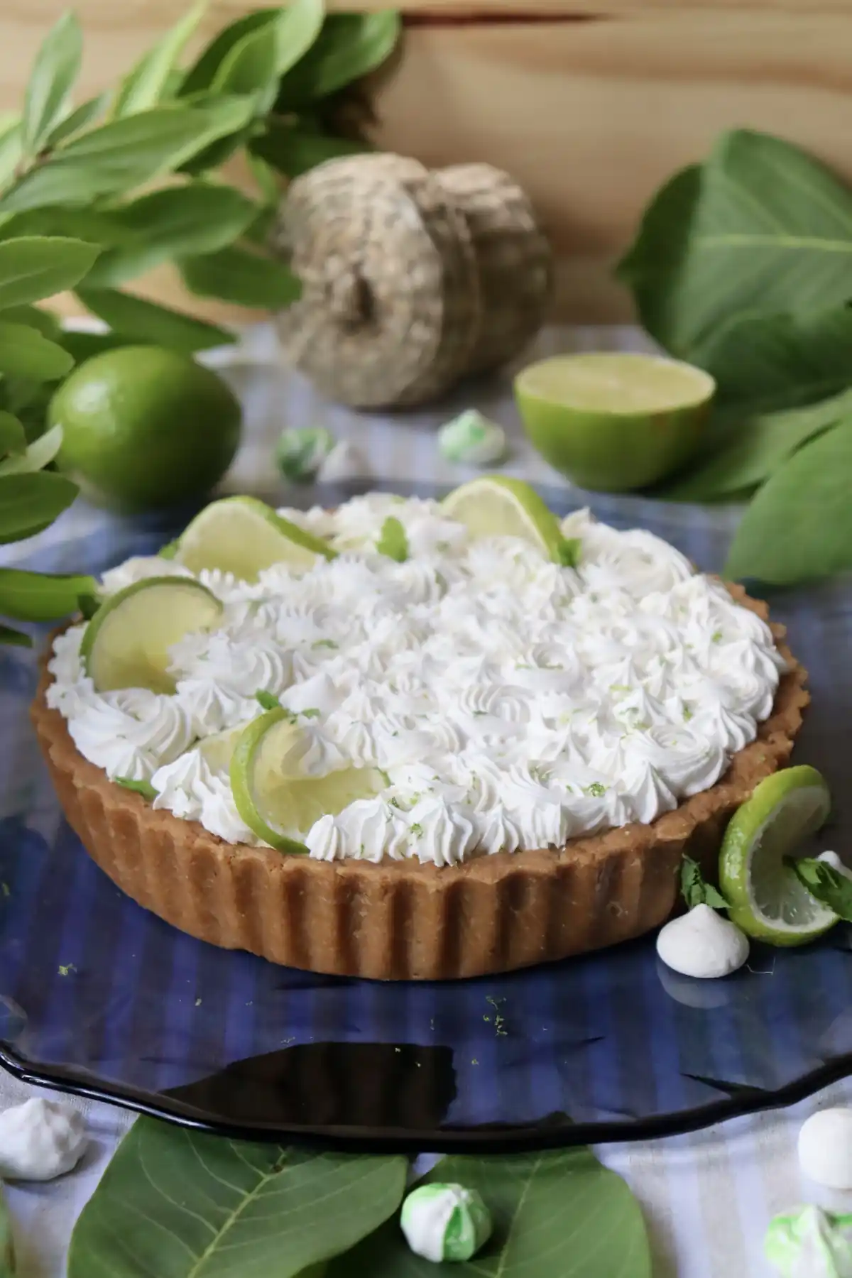 romisbakes recipe Lime and spearmint pie