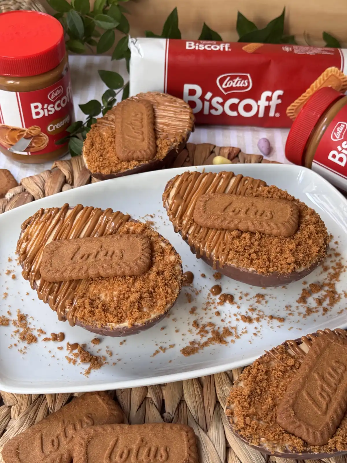 romisbakes recipe Lotus cheesecake Easter eggs