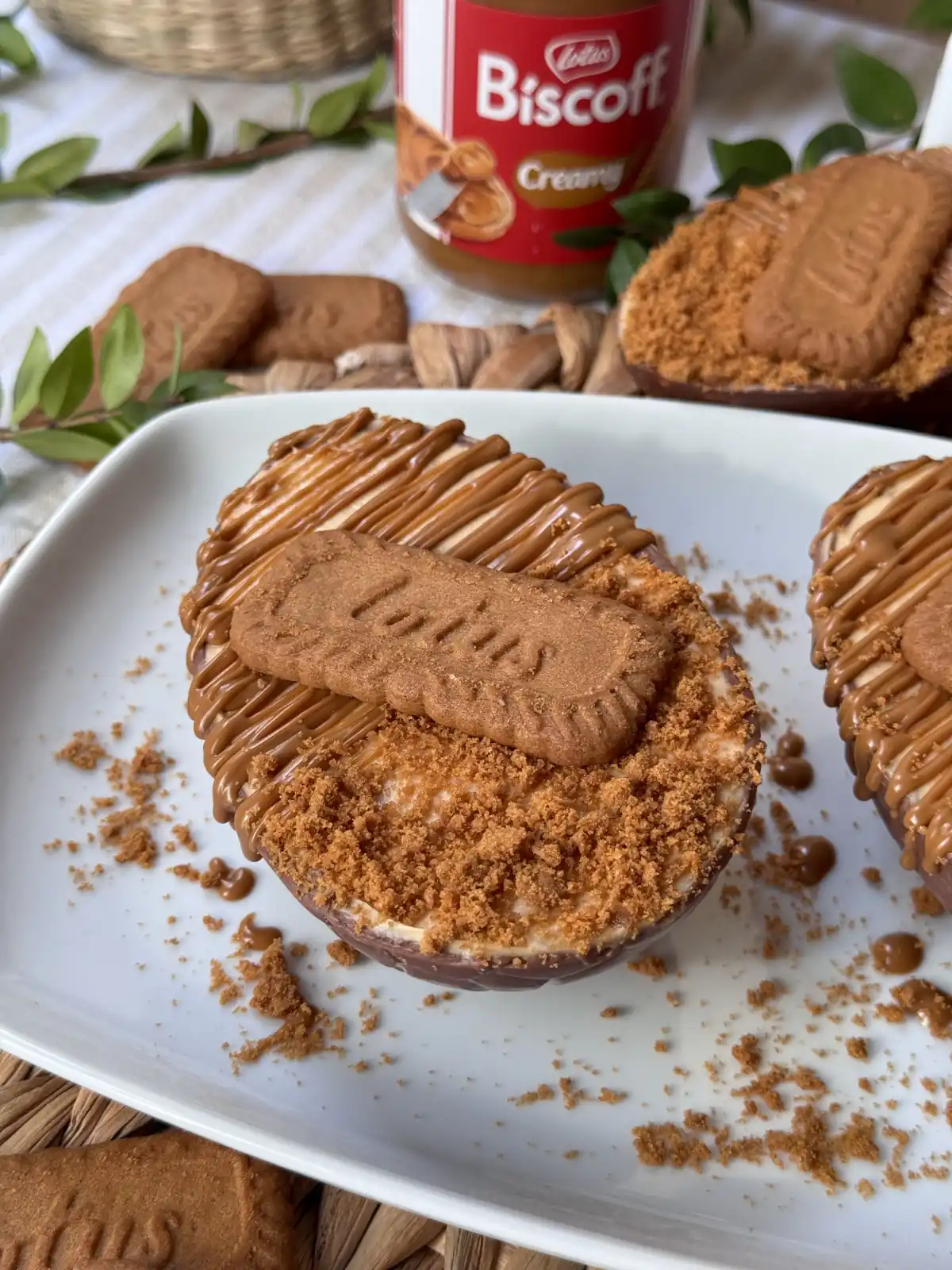 romisbakes receta Huevos de pascua lotus cheesecake