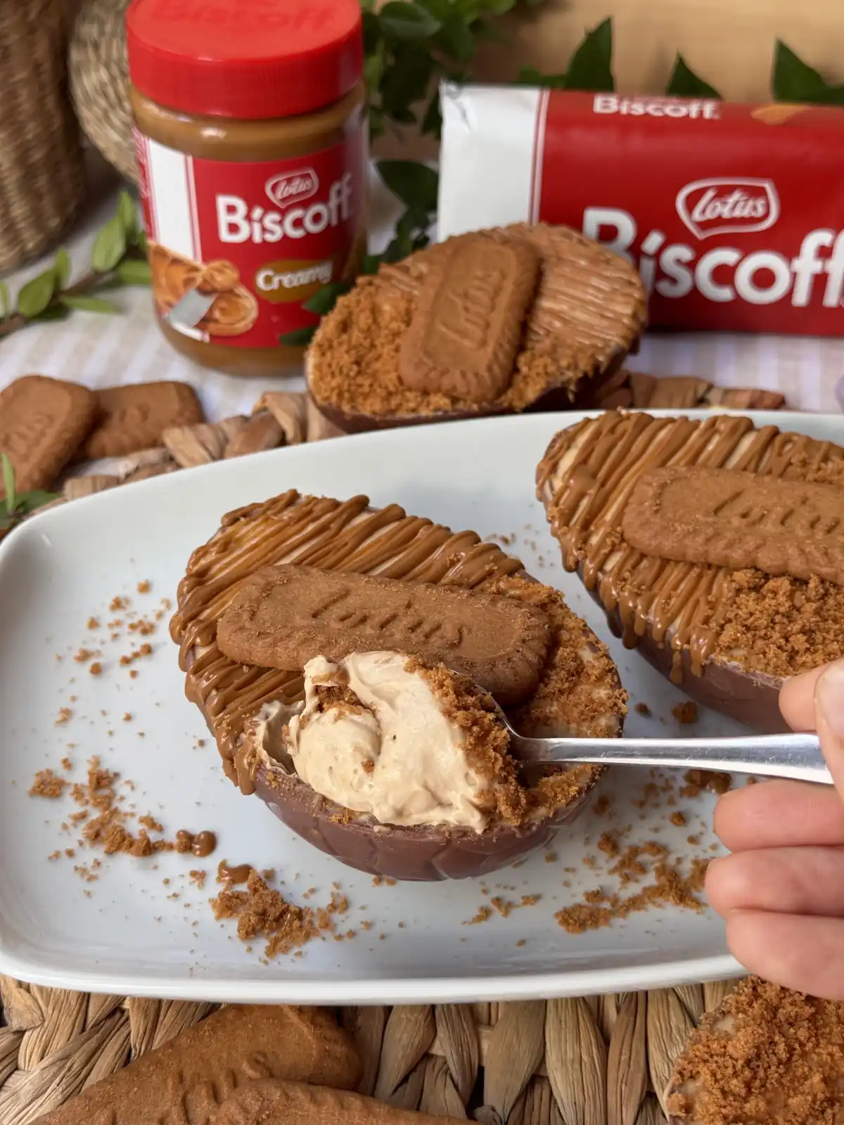 romisbakes receta Huevos de pascua lotus cheesecake