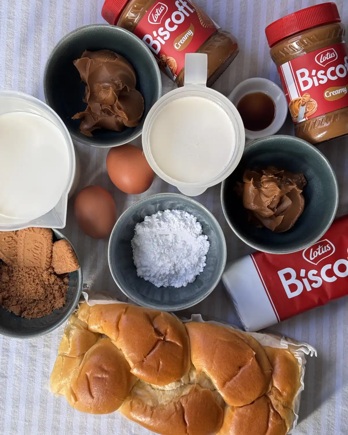 romisbakes receta Torrijas rellenas de Biscoff