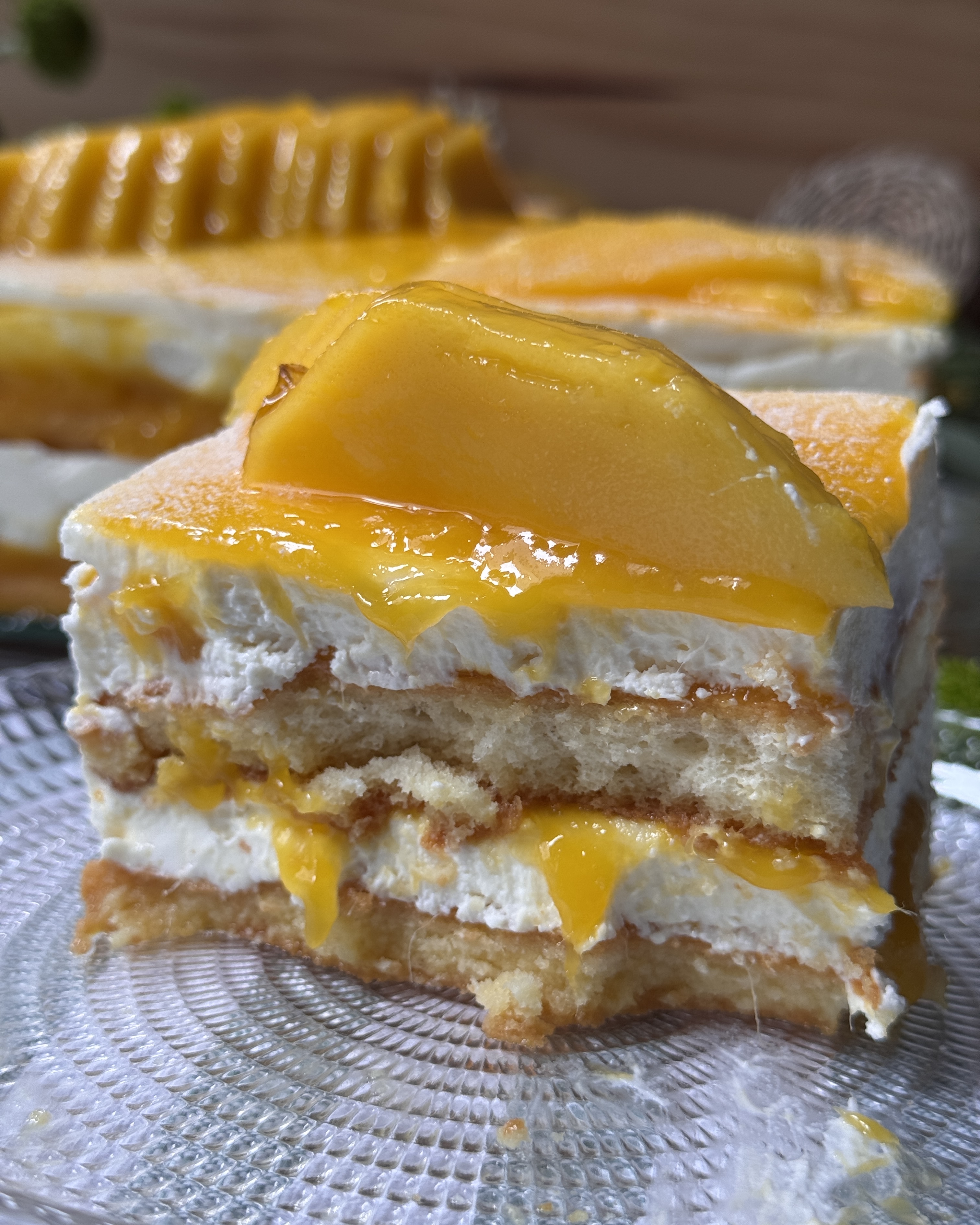 romisbakes recipe Mango and orange tiramisu-style cake