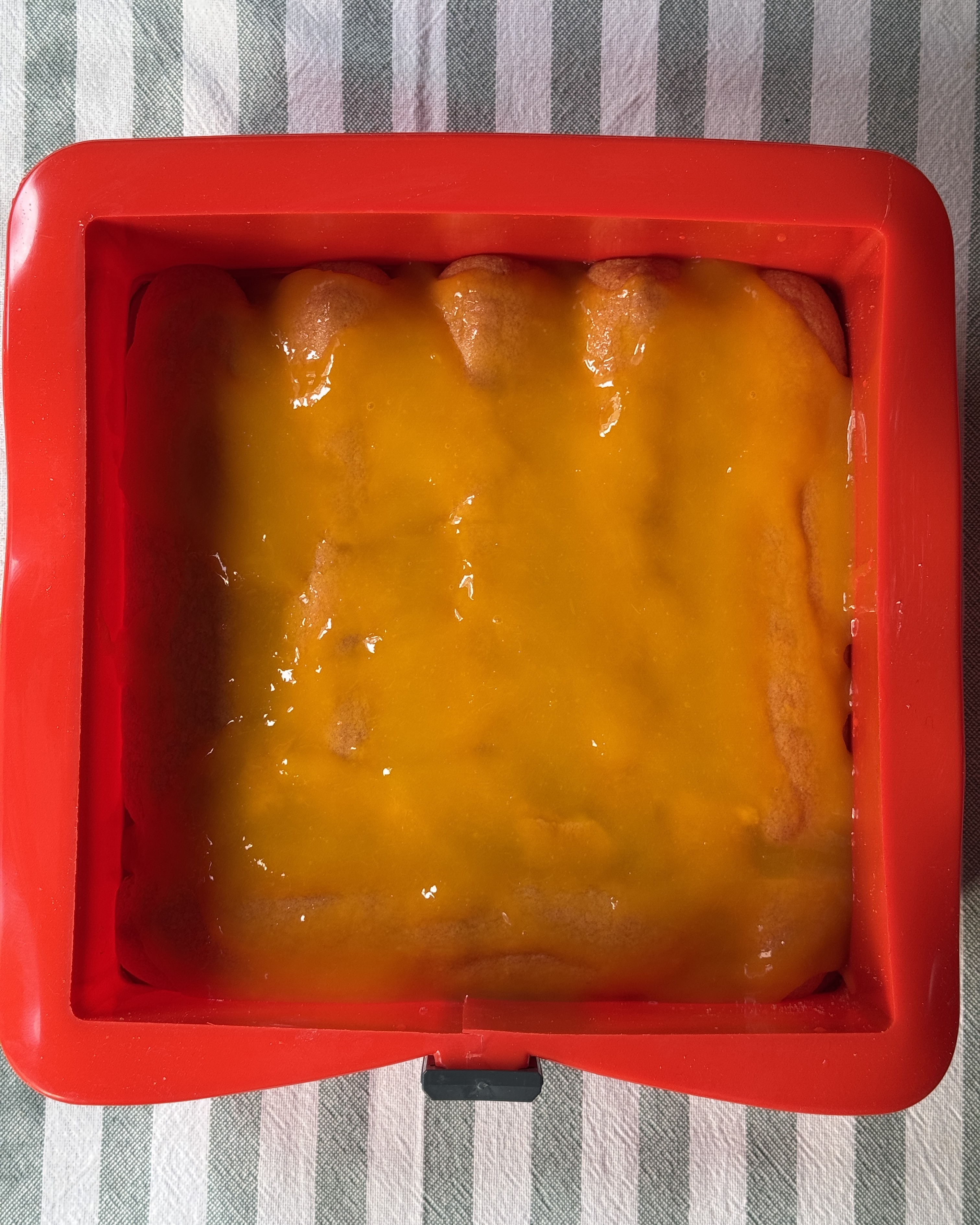 romisbakes recipe Mango and orange tiramisu-style cake