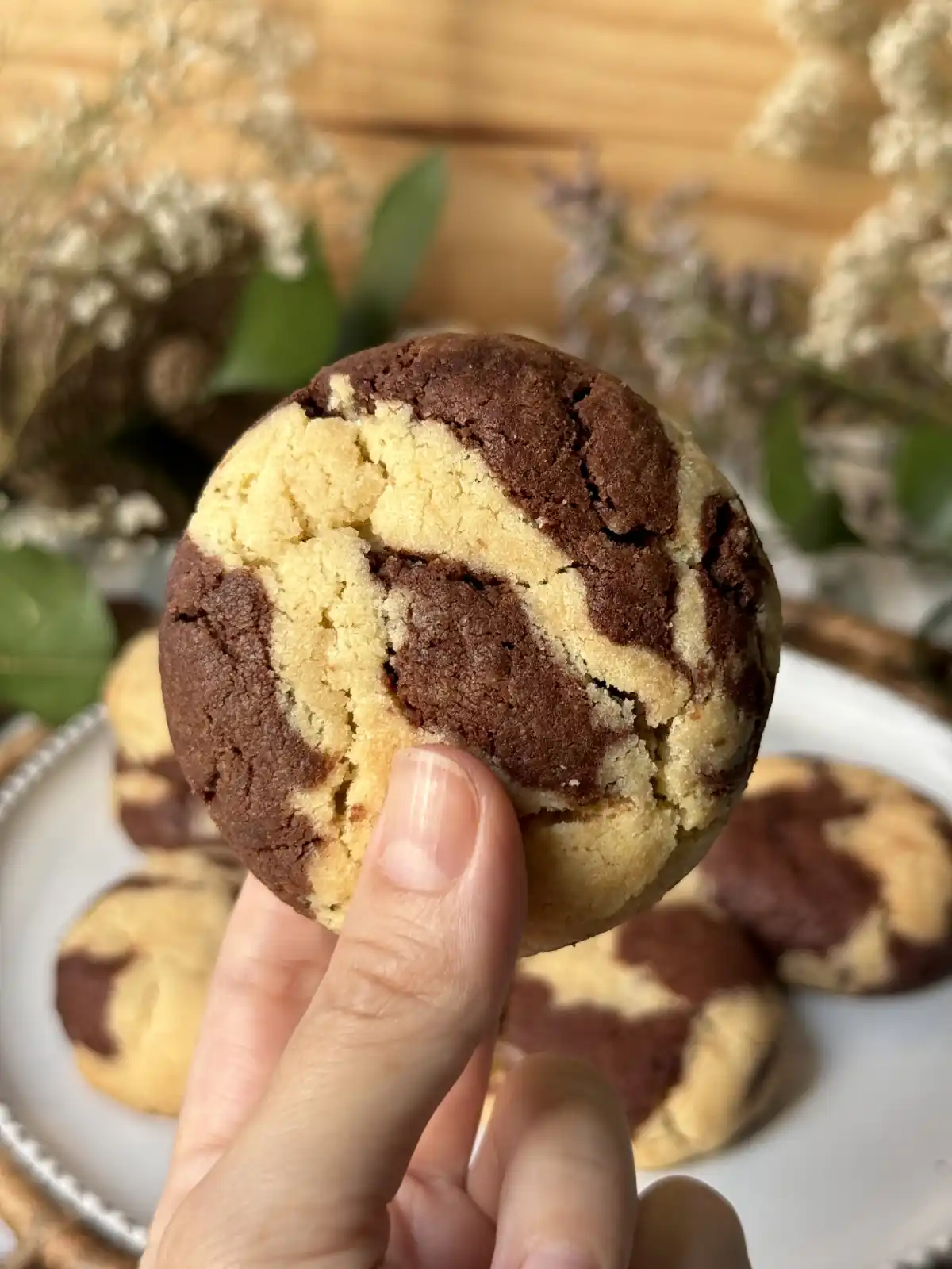 romisbakes receta Cookies marmoladas de vainilla y chocolate