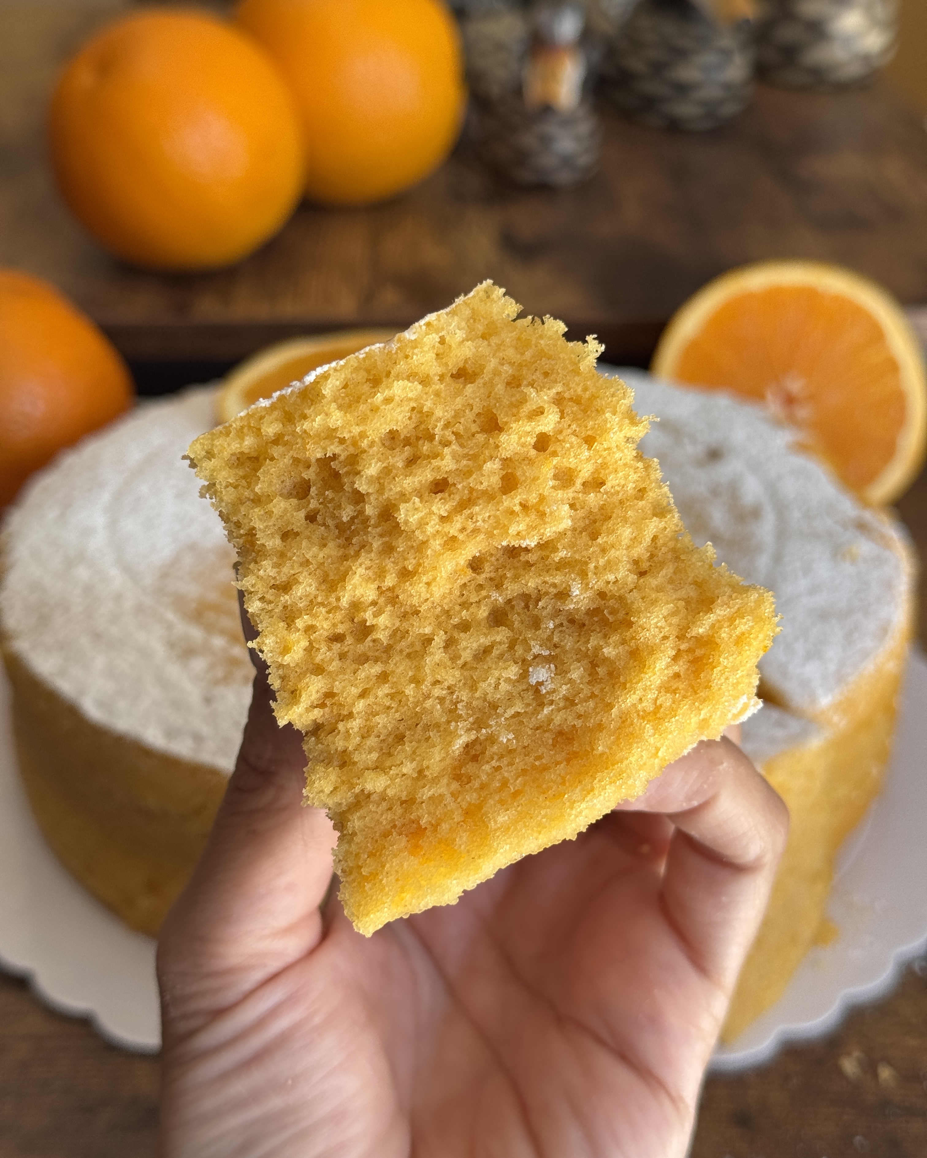 romisbakes receta Bizcocho de naranja al microondas