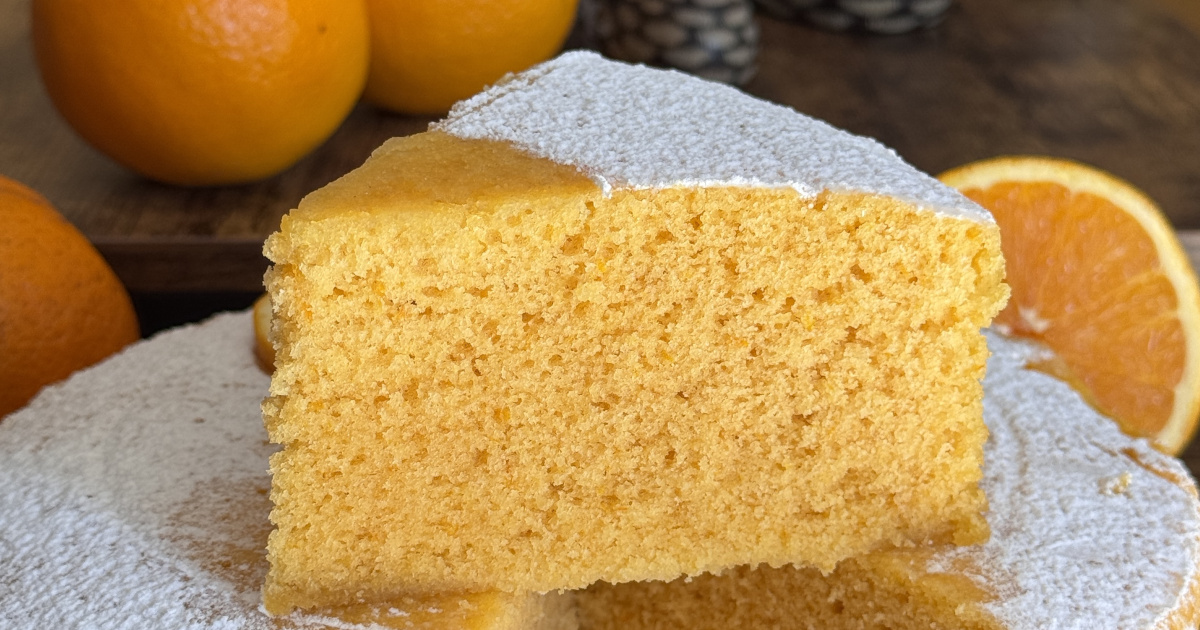 romisbakes receta Bizcocho de naranja al microondas