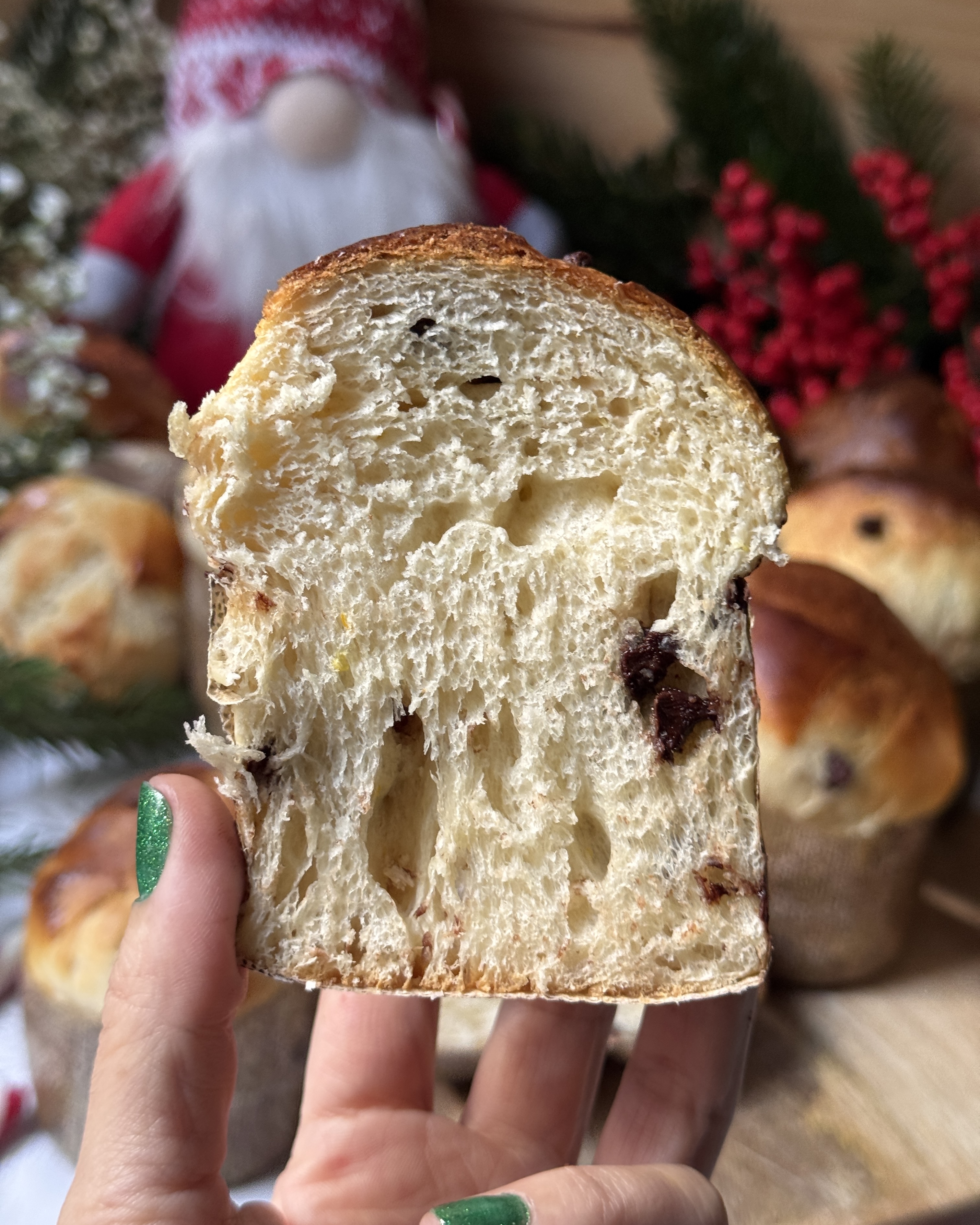 romisbakes recipe Mini panettones with chocolate