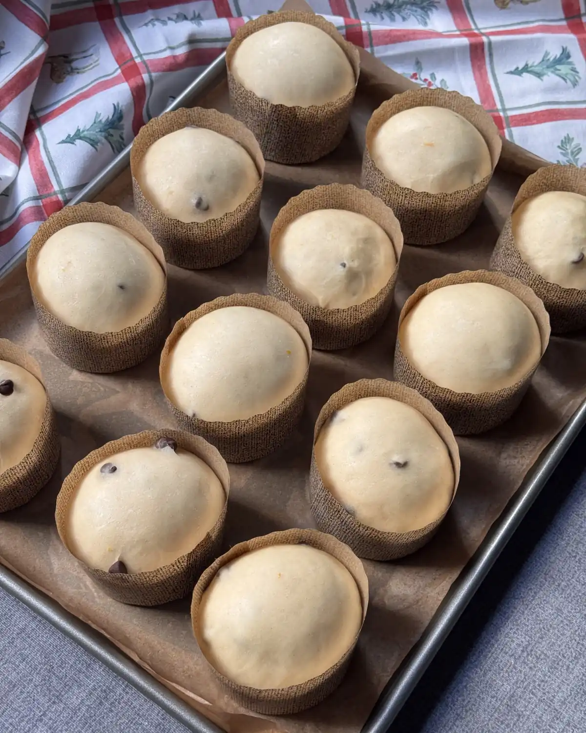 romisbakes receta Mini panettones con chocolate