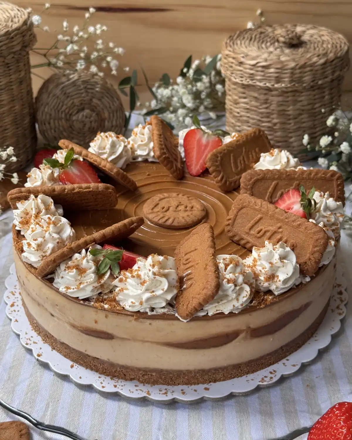 romisbakes receta Cheesecake Biscoff sin horno