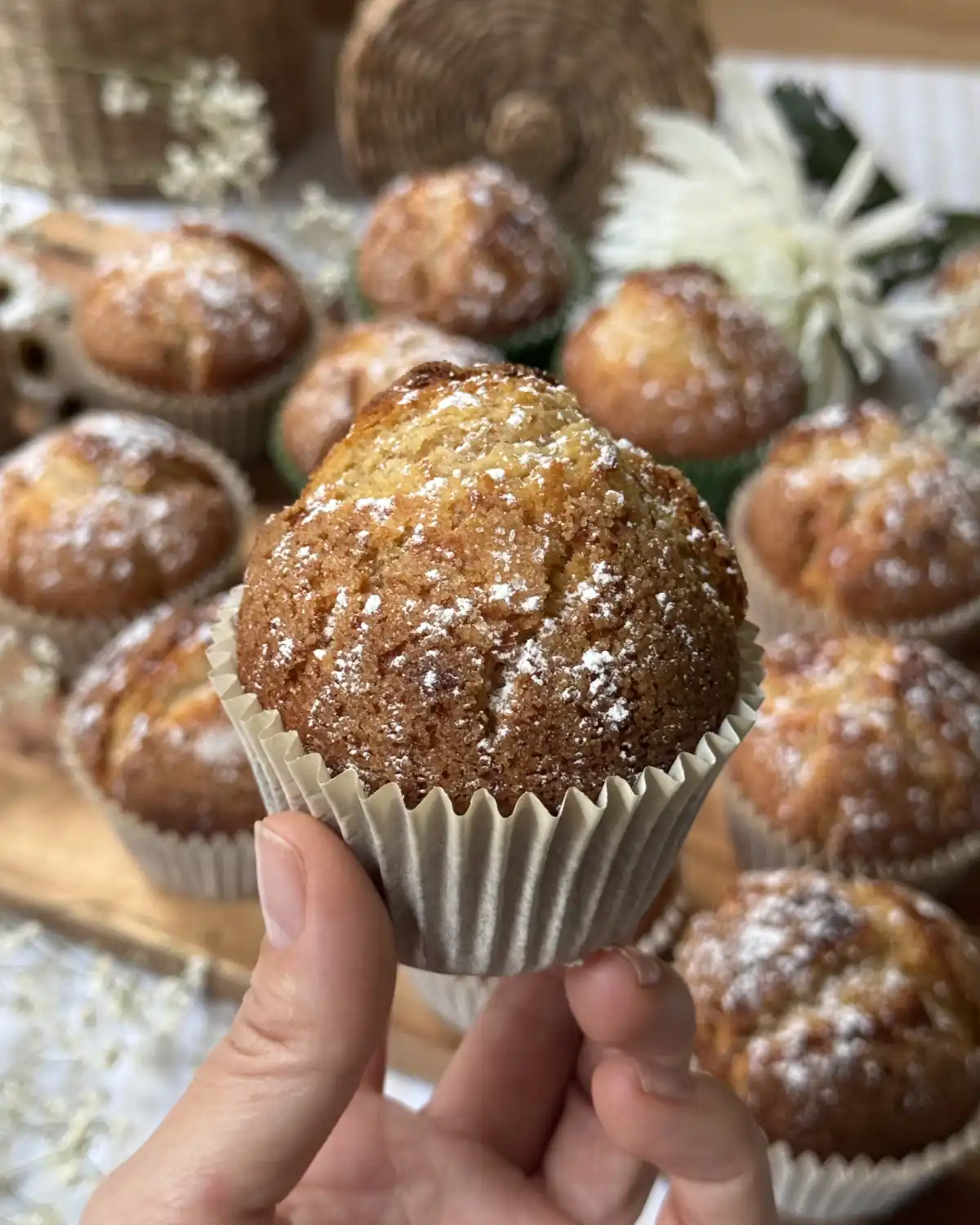 romisbakes recipe Soft nougat muffins