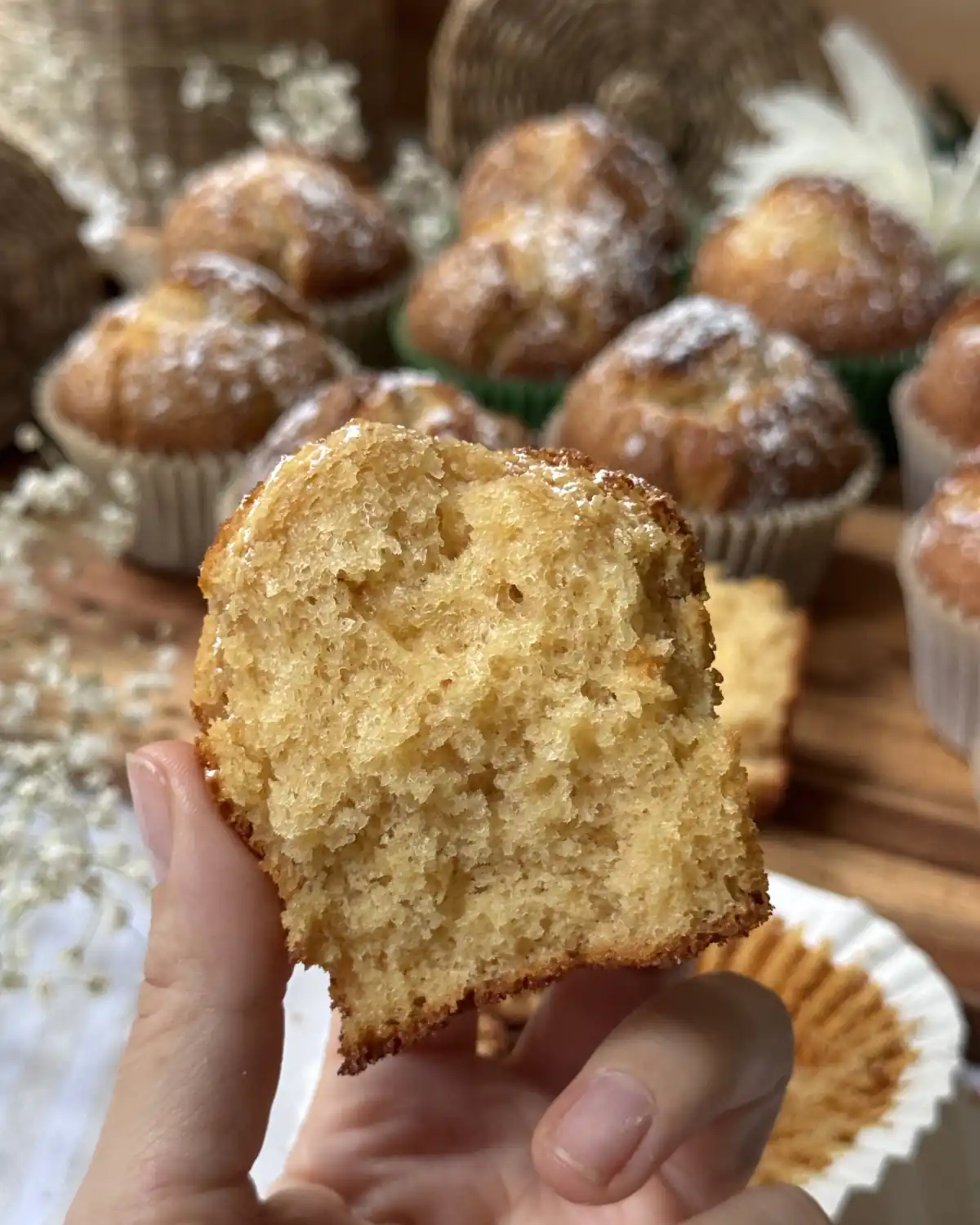 romisbakes recipe Soft nougat muffins