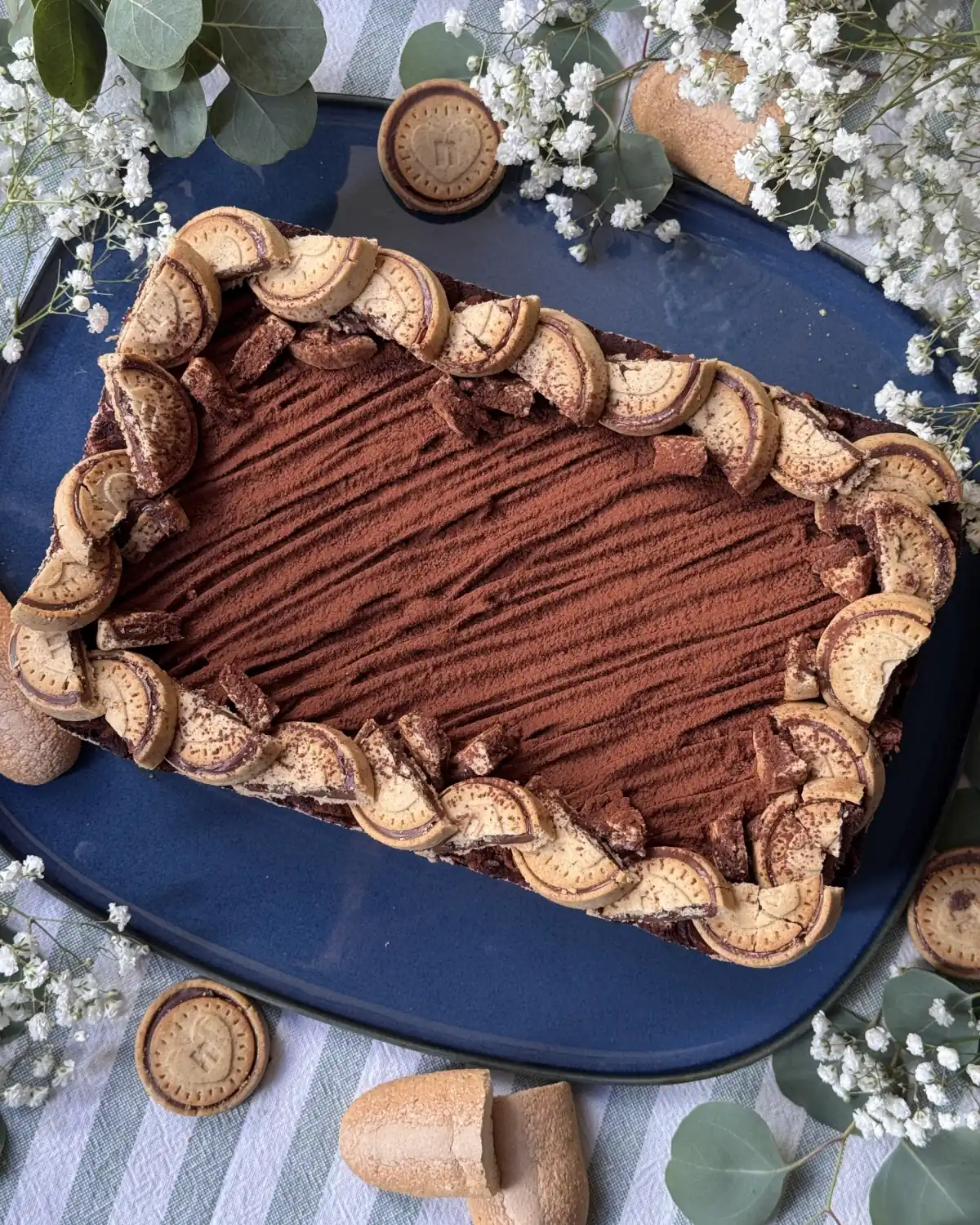 romisbakes recipe Nutella tiramisu-style cake