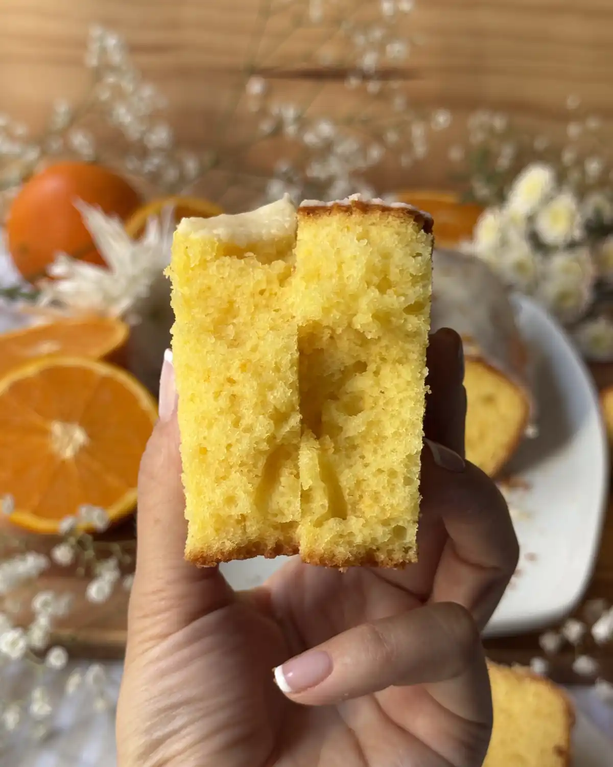 romisbakes recipe Fluffy orange cake with yogurt