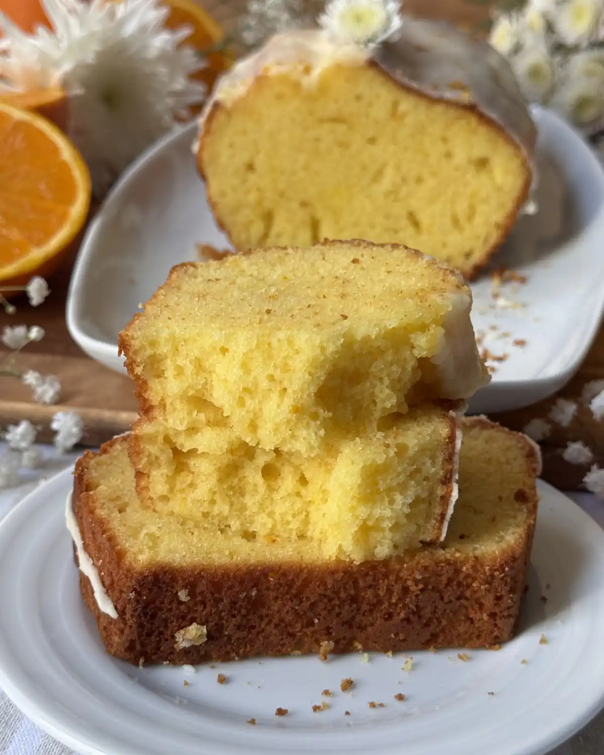 romisbakes recipe Fluffy orange cake with yogurt