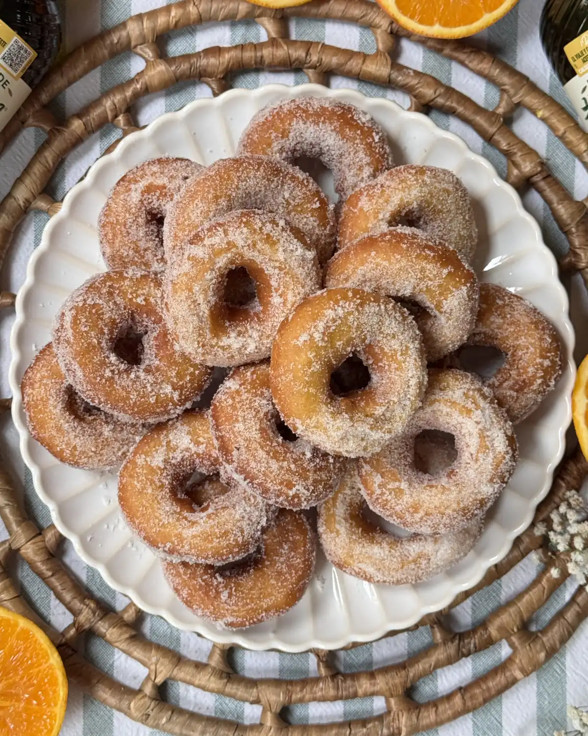 romisbakes recipe Orange doughnuts with EVOO