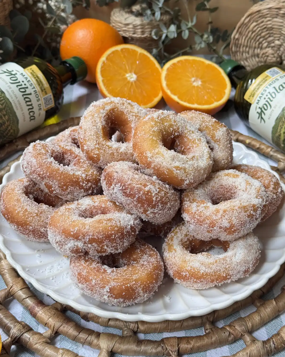 romisbakes recipe Orange doughnuts with EVOO