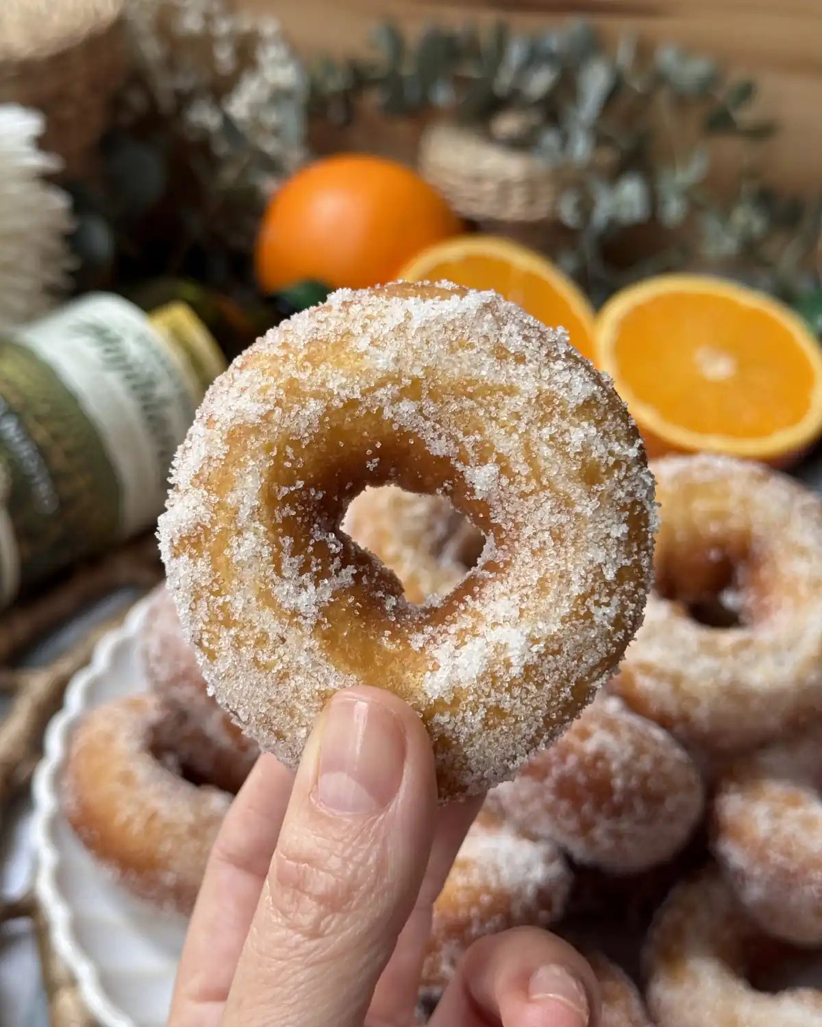 romisbakes recipe Orange doughnuts with EVOO
