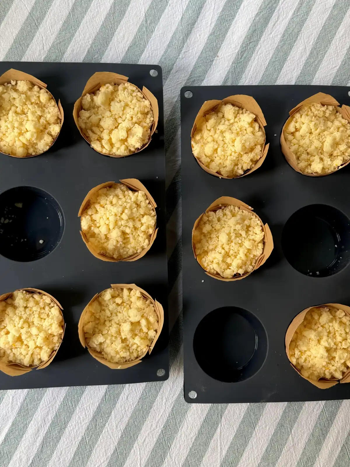 romisbakes receta Muffins de naranja con crumble