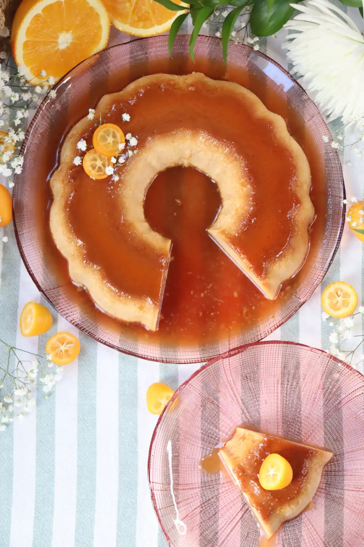 romisbakes recipe Orange sponge cake pudding