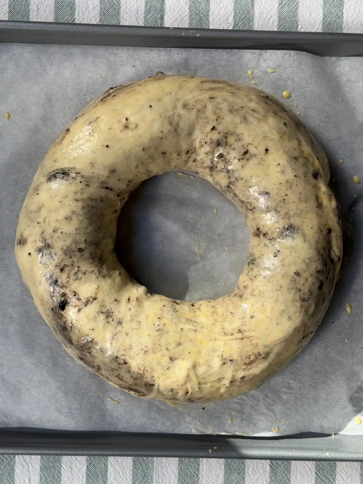 romisbakes receta Roscón de reyes oreo
