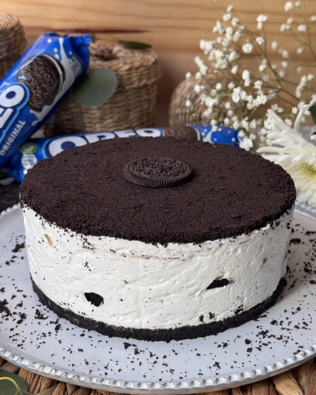 romisbakes receta Tarta Oreo de yogur